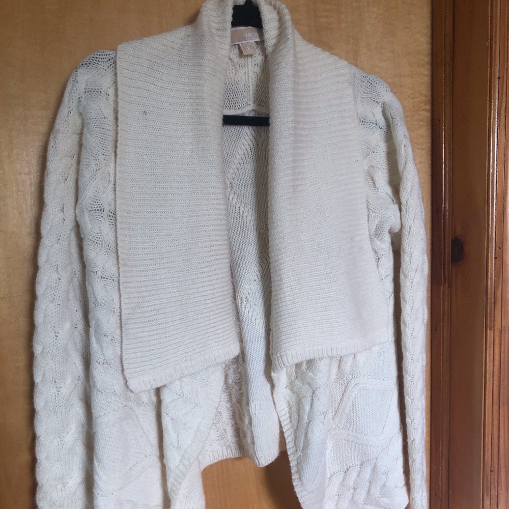 cream knit cardigan